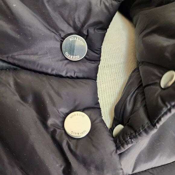 Soia & Kyo Rooney Hooded Mixed Media Coat M - Picture 11 of 11